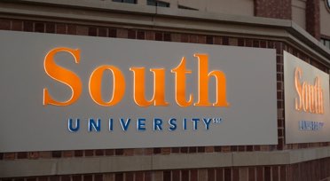 South University sign on building